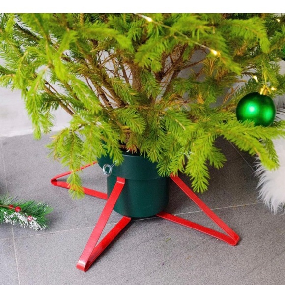 Metal Christmas Tree Stand, Adjustable Christmas Tree Stand for Real Tree, - Picture 2 of 4